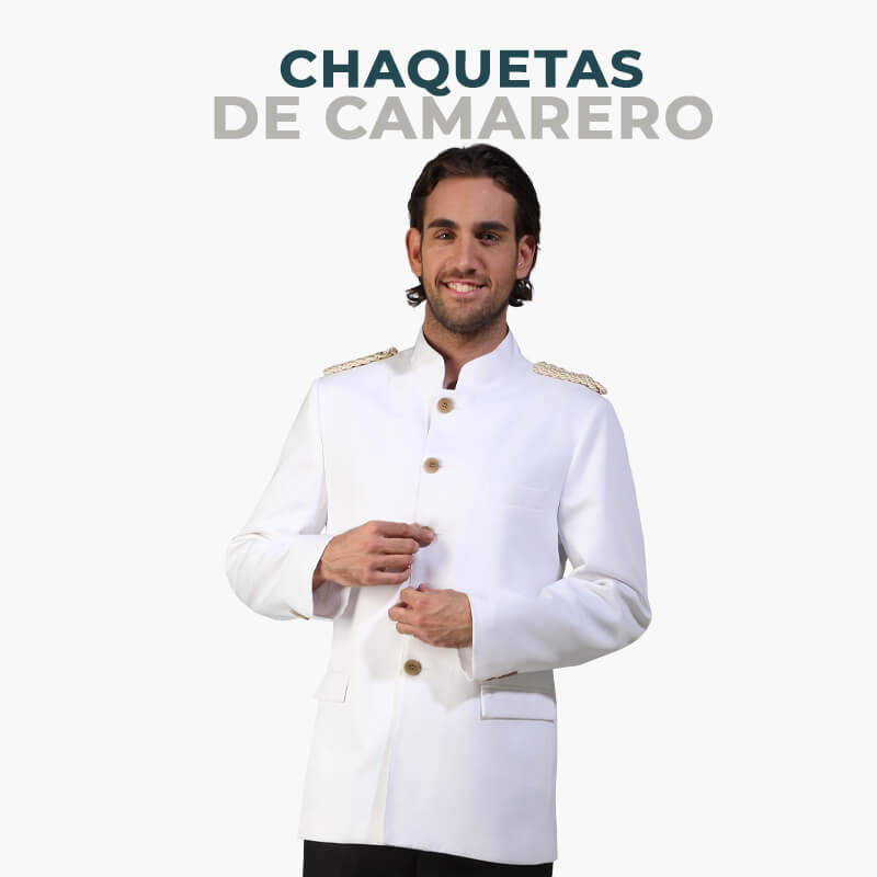Chaquetas de camarero cuello mao