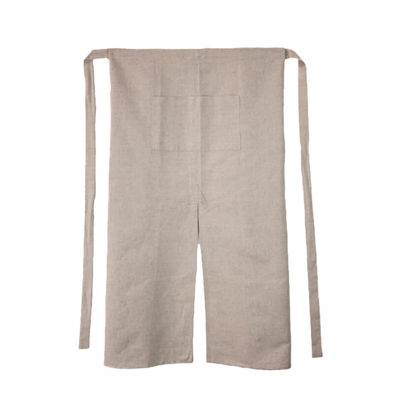 delantal francés lino beige