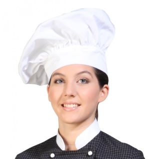 Gorro de cocinero Chef blanco | Vittorio Uniformes
