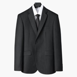 Americana rayas hombre negra