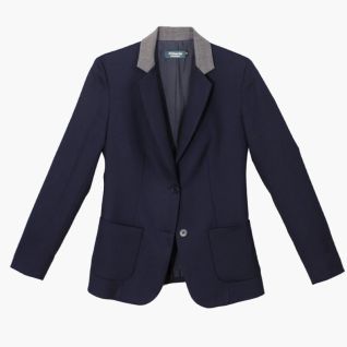 Chaqueta azul marino de mujer