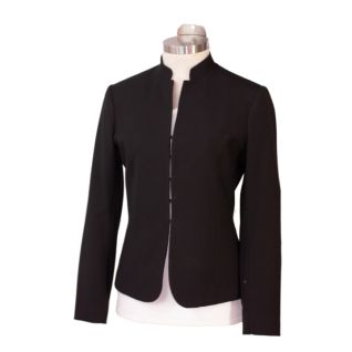 Vittorio Uniformes-Americana negra de mujer cuello mao