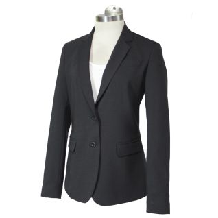 Americana de mujer dos botones negra-Vittorio Uniformes