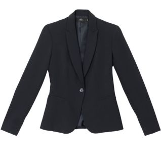 Americana negra de mujer para uniforme de trabajo elegante