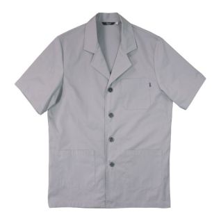 Bata laboral gris manga corta | Vittorio Uniformes