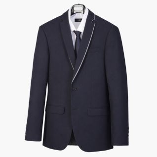 Blazer azul de hombre ocn detalles en gris