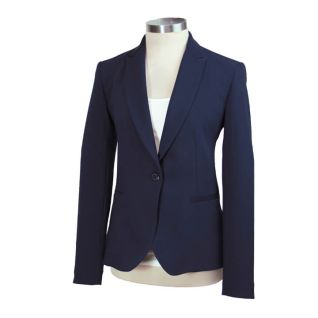 Blazer de mujer azul un botón para azafatas-Vittorio Uniformes