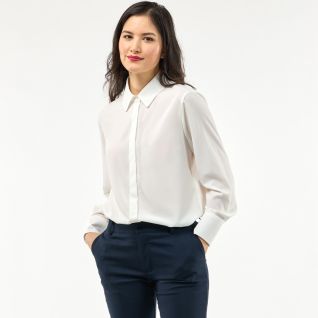 blusas elegante de mujer blanca