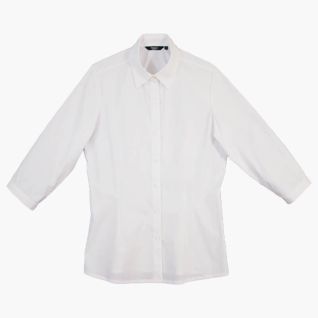 Camisa blanca de mujer manga 3/4