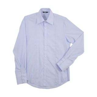 Camisa slim fit de hombre manga larga azul | Vittorio Uniformes