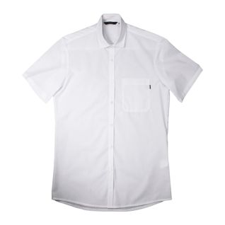 Camisa de trabajo blanca de hombre manga corta con bolsillo | Vittorio Uniformes