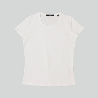 camiseta blanca mujer 100% algodon