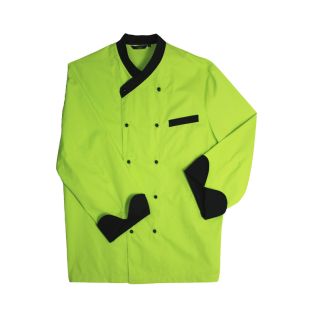 Chaqueta cocinero manga larga dos colore verde