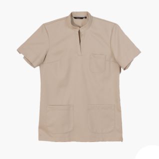 Casaca de trabajo de mujer beige