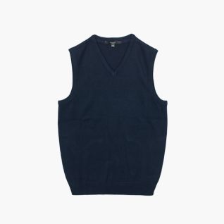 Chaleco de punto azul marino |Vittorio Uniformes