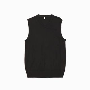 Chaleco de punto negro | Vittorio Uniformes