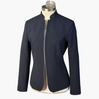 Blazer cuello mao azul marino