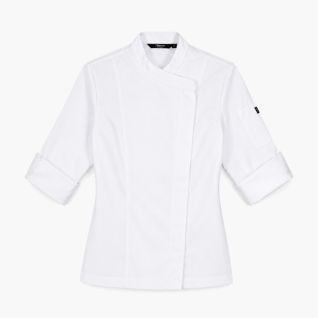 Chaqueta de cocina mujer blanca