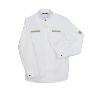 Chaqueta de chef mujer blanca manga larga-vittorio uniformes