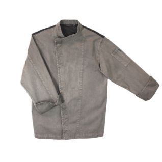 Chaqueta de cocinero coolmax efecto lavado-Vittorio Uniformes