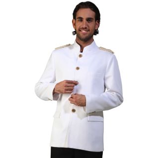 Chaqueta de camarero cuello mao con galones | Vittorio Uniformes