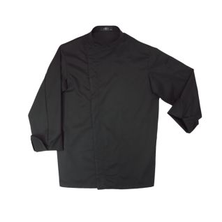 Chaqueta cocinero coolmax negra-Vittorio Uniformes