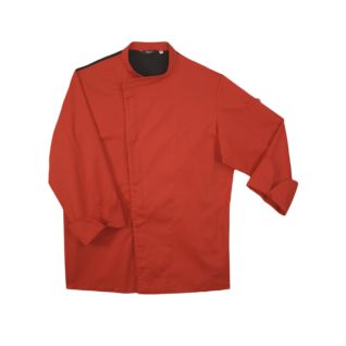 Chaqueta de cocinero roja coolmax-Vittorio Uniformes