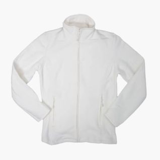 Chaqueta micropolar con cremallera blanca | Vittorio Uniformes