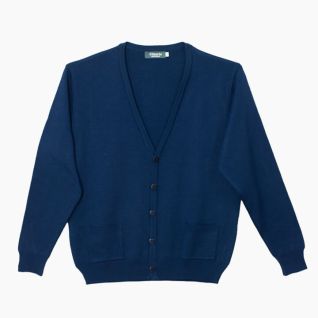 Cardigan azul marino de hombre