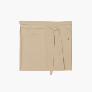 Delantal de camarero corto en color beige