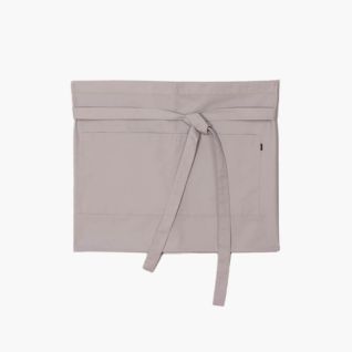 Delantal de camarero corto gris