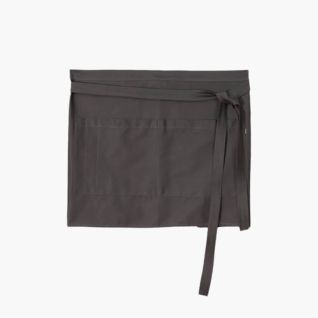 Delantal camarero corto gris marengo