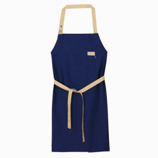 Delantal cocinero azul y beige
