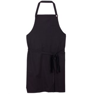Delantal de cocina profesional negro