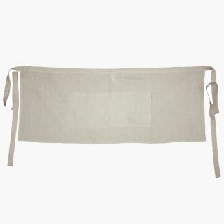 Delantal lino beige