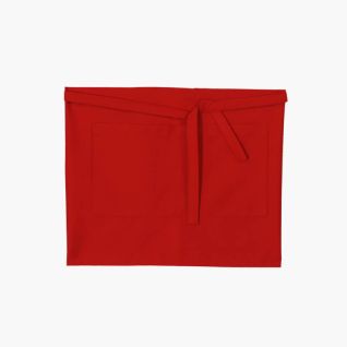 Delantal camarero corto rojo