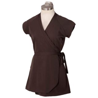 tunica marron para uniforme spa estilo oriental