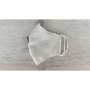 Mascarilla de tela infantil reutilizable color crudo|Homologada UNE0065