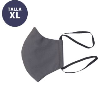 Mascarilla de tela gris talla grande | Vittorio Uniformes