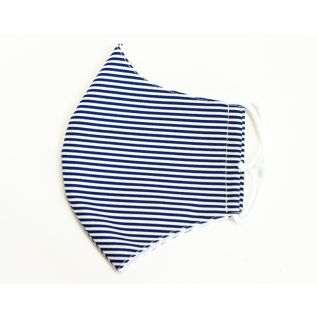Mascarilla reutilizable de rayas azul por Vittorio Uniformes