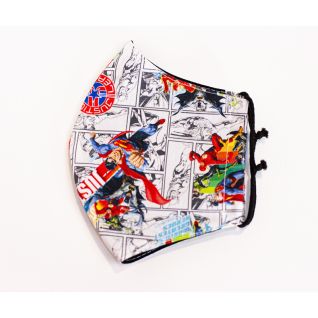 Mascarilla infantil con filtro dibujo avenger superheroes | Vittorio Uniformes