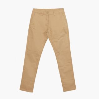 Pantalón chino de mujer camel