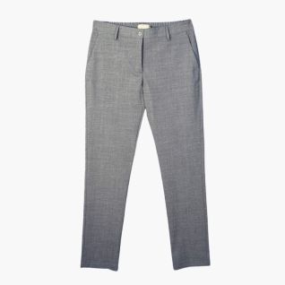 Pantalón de vestir mujer gris con cintura elástica en cintura - Vittorio Uniformes