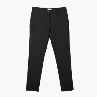 Pantalón de vestir mujer negro con cintura elástica en la espalda - vittorio uniformes
