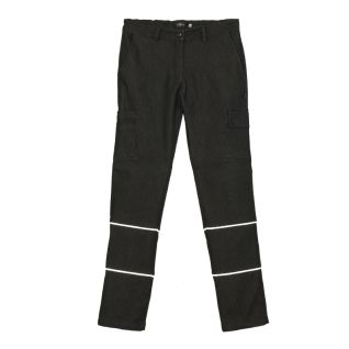 Pantalón vaquero de trabajo mujer multibolsillos con cintas reflectantes | Vittorio Uniformes