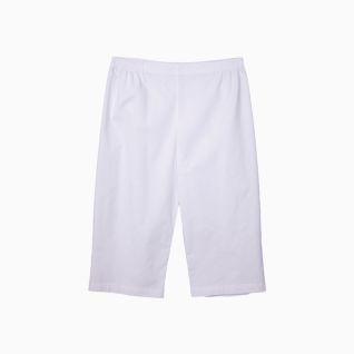 Pantalón sanitario blanco corto para enfermeras de clínicas, residencias, farmacias o alimentación