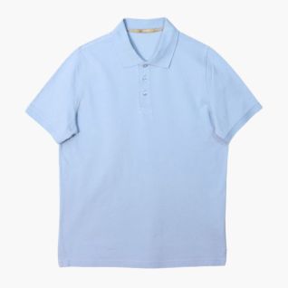 Polo azul claro hombre