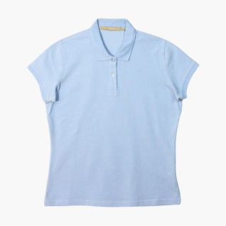Polo azul claro mujer