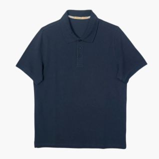 Polo manga corta hombre azul marino
