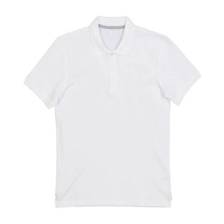 Polo blanco hombre manga corta de algodon